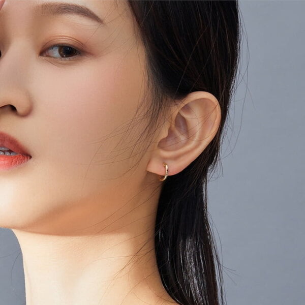 Sidabriniai lanko formos auskarai-4 Sidabriniai lanko formos auskarai-4