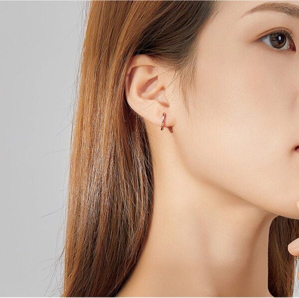 Sidabriniai lanko formos auskarai-3 Sidabriniai lanko formos auskarai-3