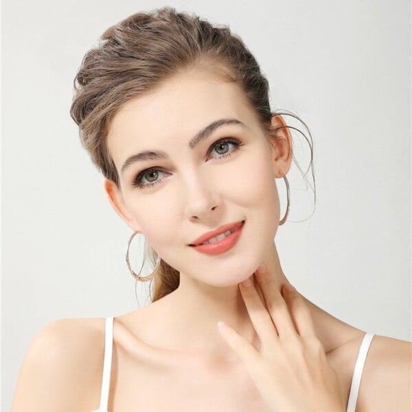 Sidabriniai apskritimo formos auskarai-4 Sidabriniai apskritimo formos auskarai-4