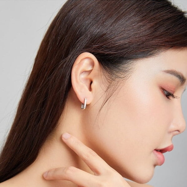 Sidabriniai kvadratinės formos auskarai-2 Sidabriniai kvadratinės formos auskarai-2