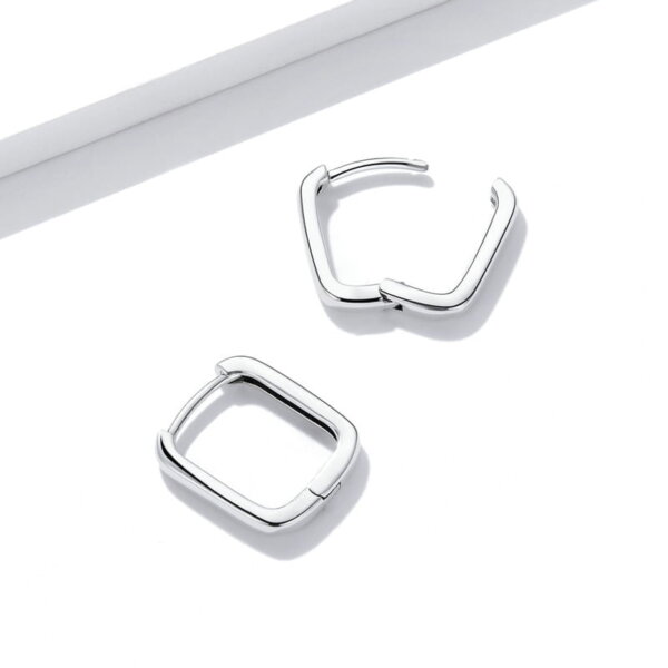 Sidabriniai kvadratinės formos auskarai-5 Sidabriniai kvadratinės formos auskarai-5