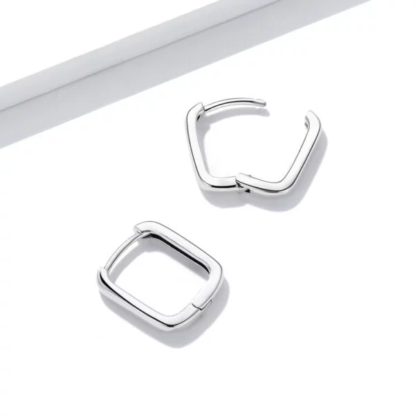 Sidabriniai kvadratinės formos auskarai-5 Sidabriniai kvadratinės formos auskarai-5