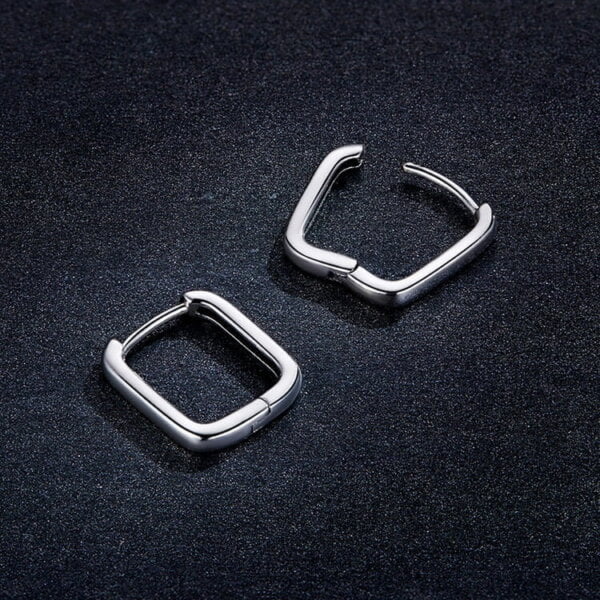 Sidabriniai kvadratinės formos auskarai-7 Sidabriniai kvadratinės formos auskarai-7