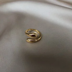 Sidabrinis korėjietiškas madingas žiedas-5