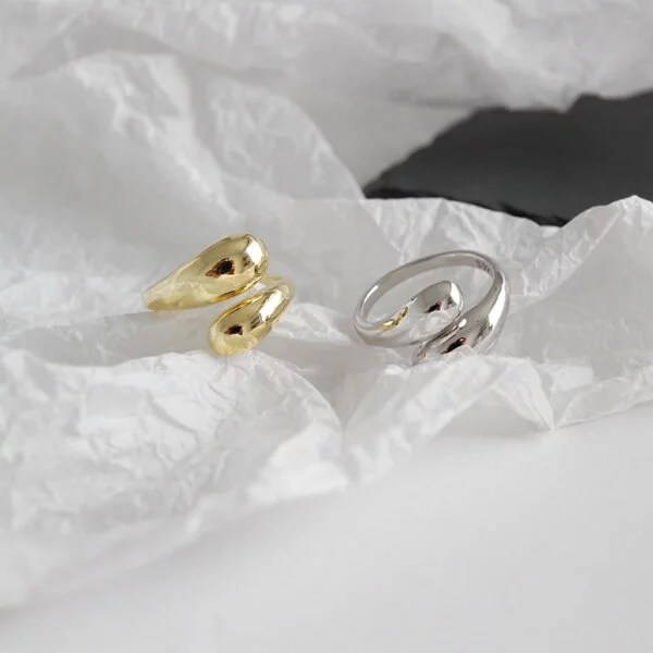 Sidabrinis korėjietiškas madingas žiedas-8 Sidabrinis korėjietiškas madingas žiedas-8