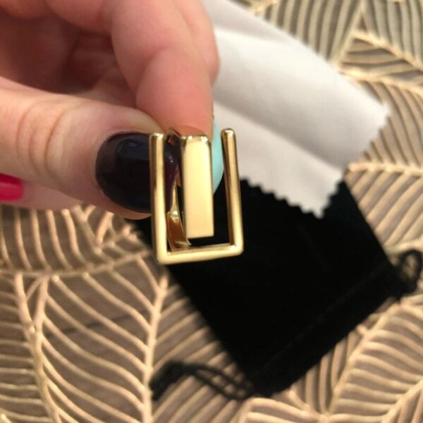 Sidabrinis stačiakampio formos žiedas-7 Sidabrinis stačiakampio formos žiedas-7