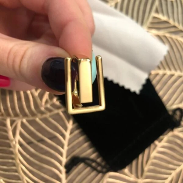 Sidabrinis stačiakampio formos žiedas-7 Sidabrinis stačiakampio formos žiedas-7