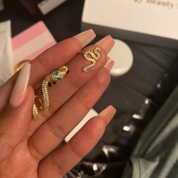 2 daliu gyvates formos auskarai-4 2 daliu gyvates formos auskarai-4