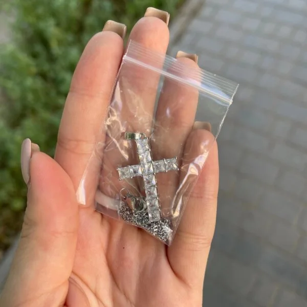 Pakabukas grandinėlė Kryžiukas-3 Pakabukas grandinėlė Kryžiukas-3