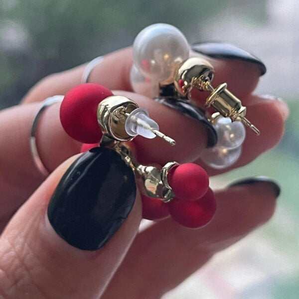 Elegantiški perlų auskarai-8 Elegantiški perlų auskarai-8