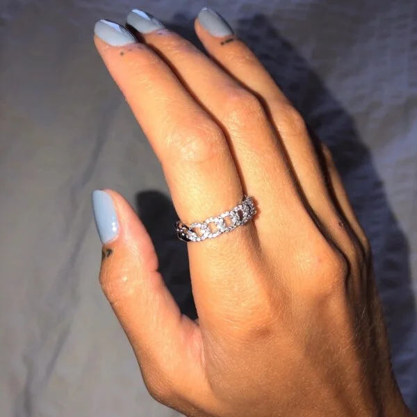 Prabangus cirkonio twist dizaino atviras žiedas-6 Prabangus cirkonio twist dizaino atviras žiedas-6